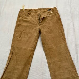 Vintage Woman’s Diesel unhemmed leather pants